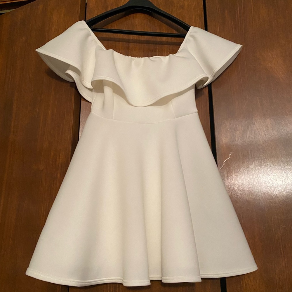 White off the shoulder dress